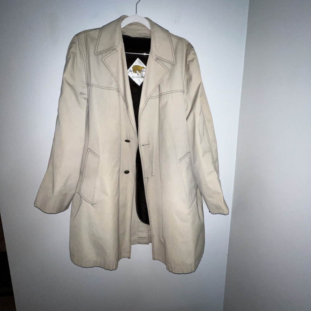 Jack Nicklaus The Golden Bear by Gleneagles Vintage Men's Beige Trench Coat 42L
